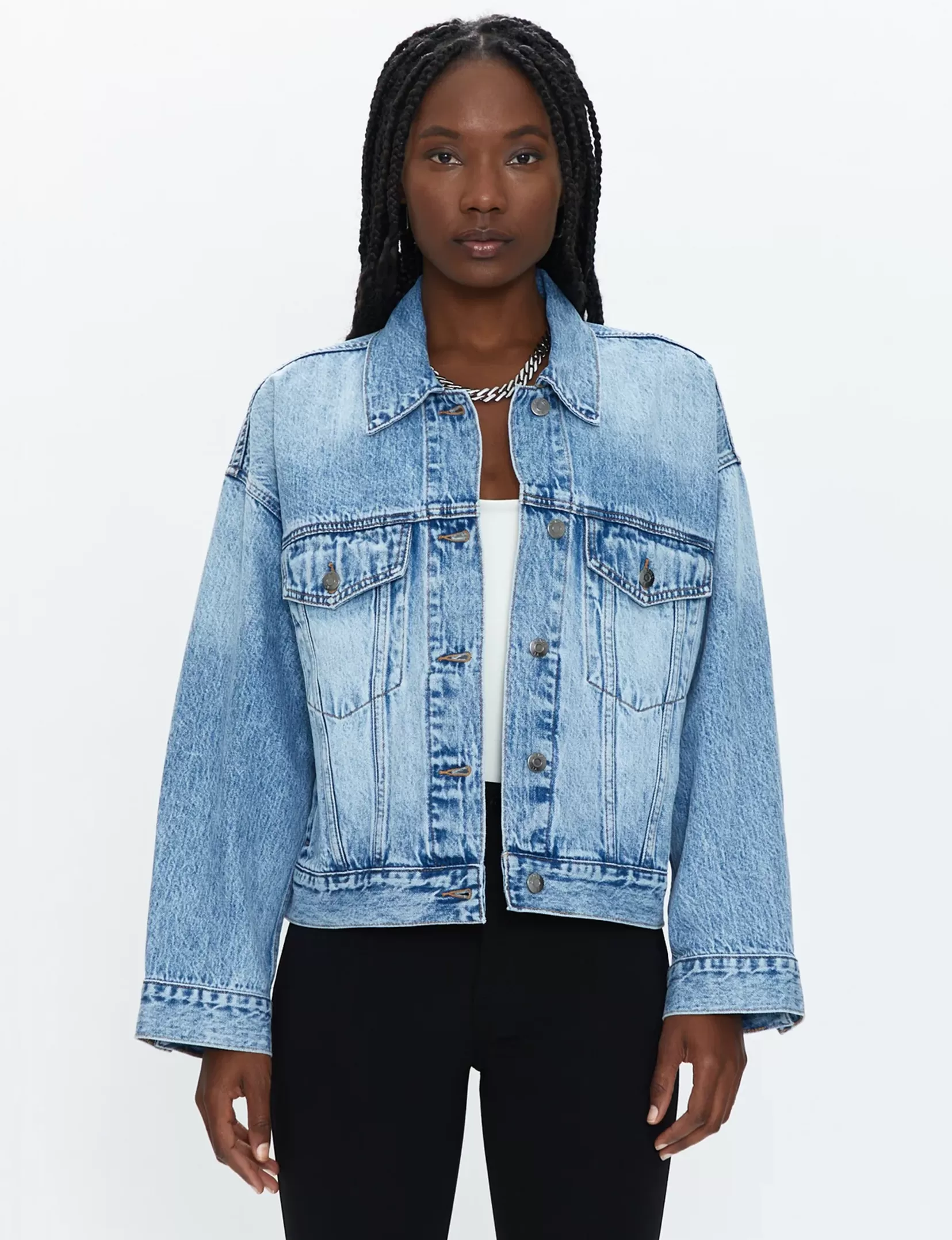 Margo Oversized Denim Jacket, Dover