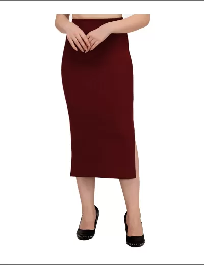 Maroon Saree Shapewear Petticoat for Women