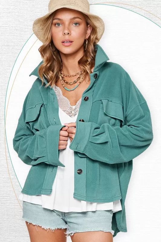 Matilda Long Sleeve Button Down Jacket