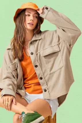 Matilda Long Sleeve Button Down Jacket