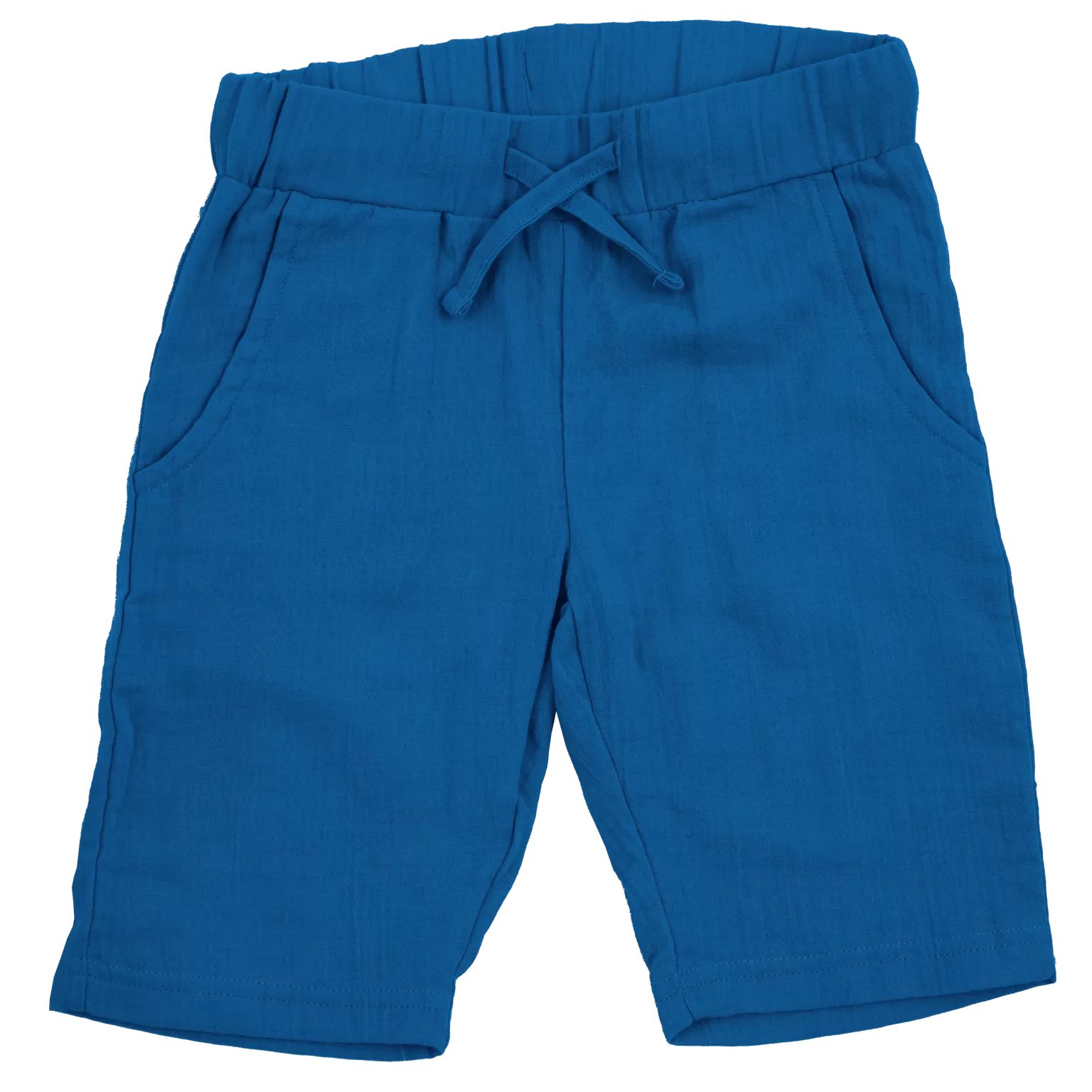 Maxomorra Blue Muslin Knee Shorts