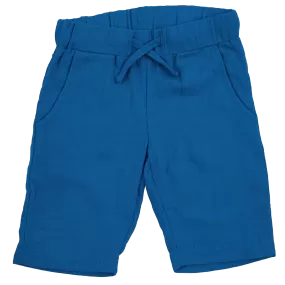 Maxomorra Blue Muslin Knee Shorts