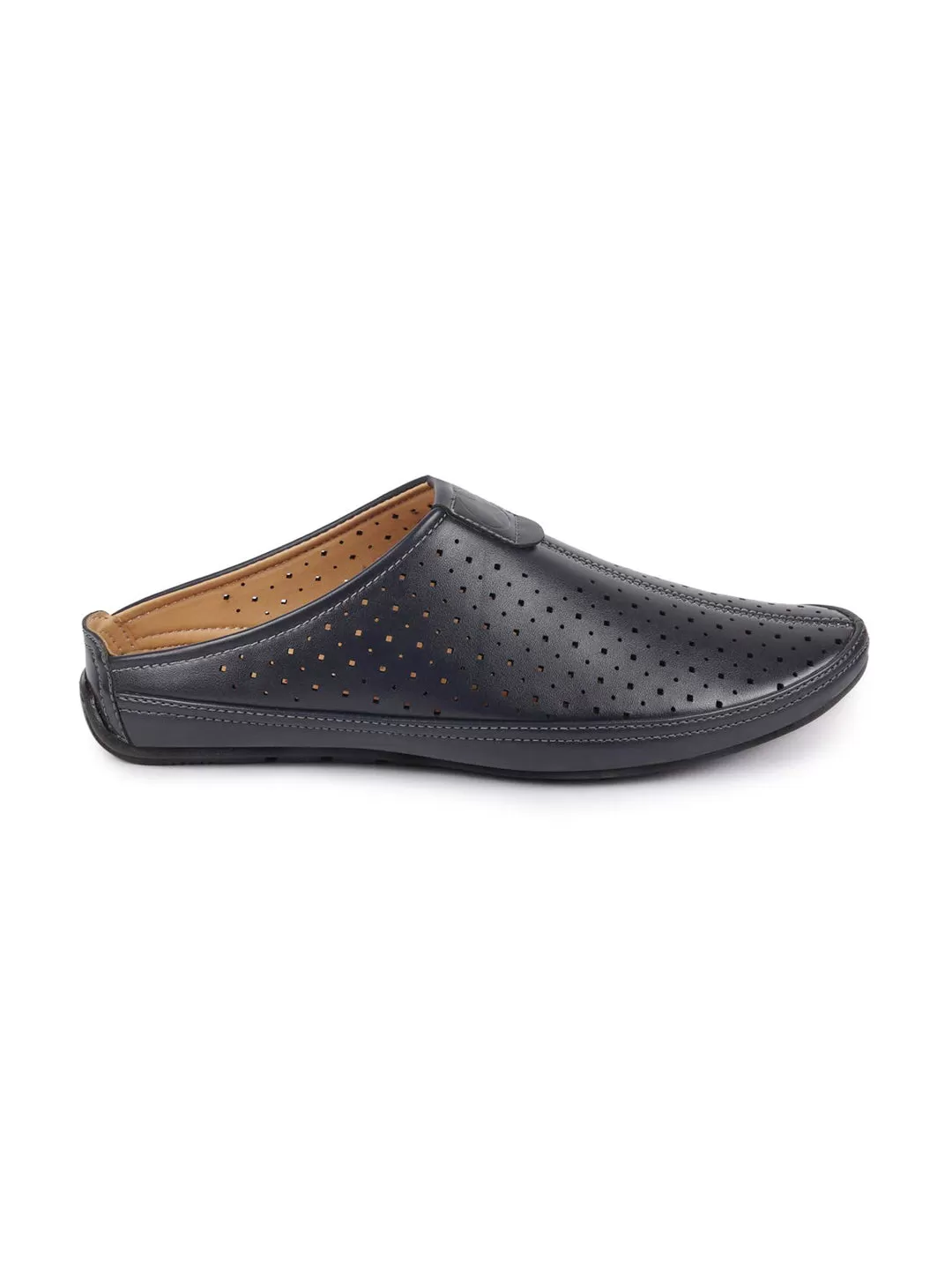 Men Blue Ethnic Slip-On Juttis