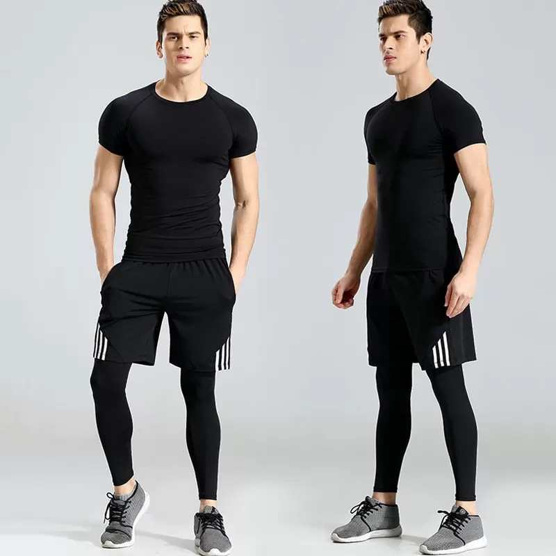 men sport costumes for men sports top shorts long pants gym clothing