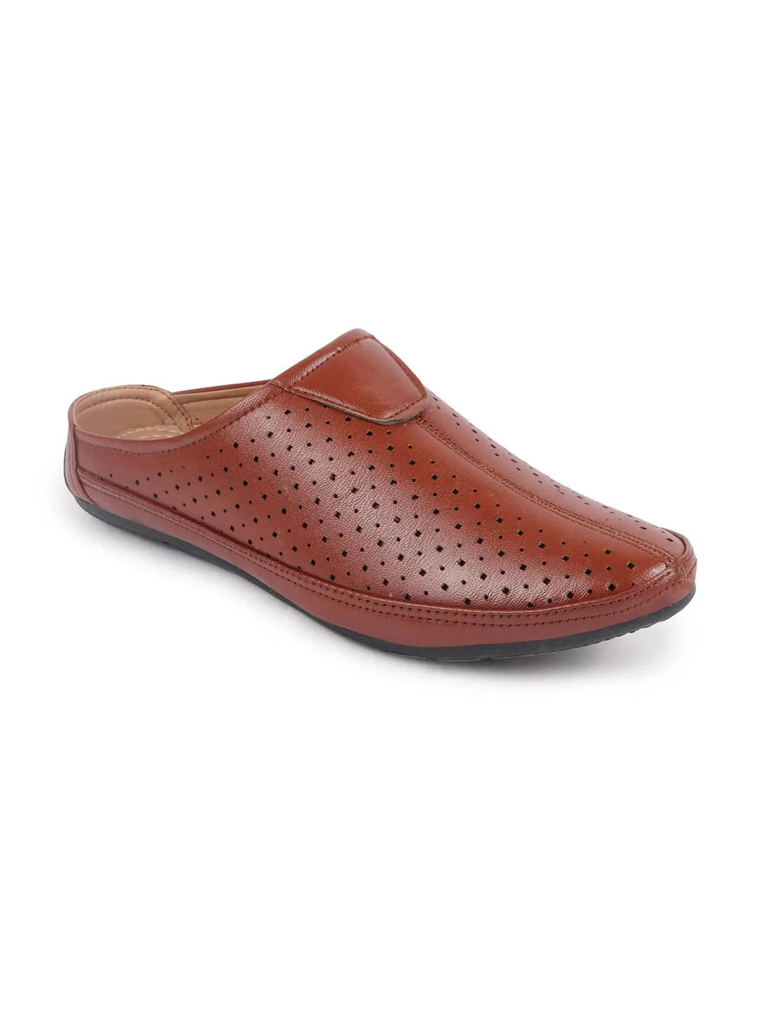 Men Tan Ethnic Slip-On Juttis