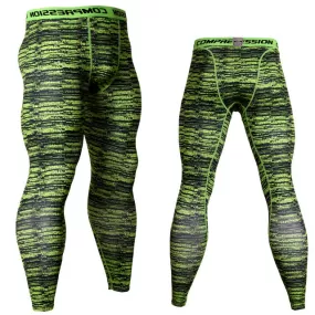 Men's Camouflage 'Digital Green' Compression Leggings Spats