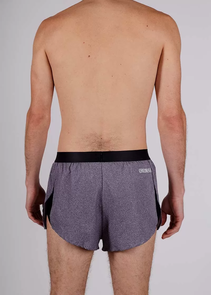 Men's Heather Grey 2" Split Shorts