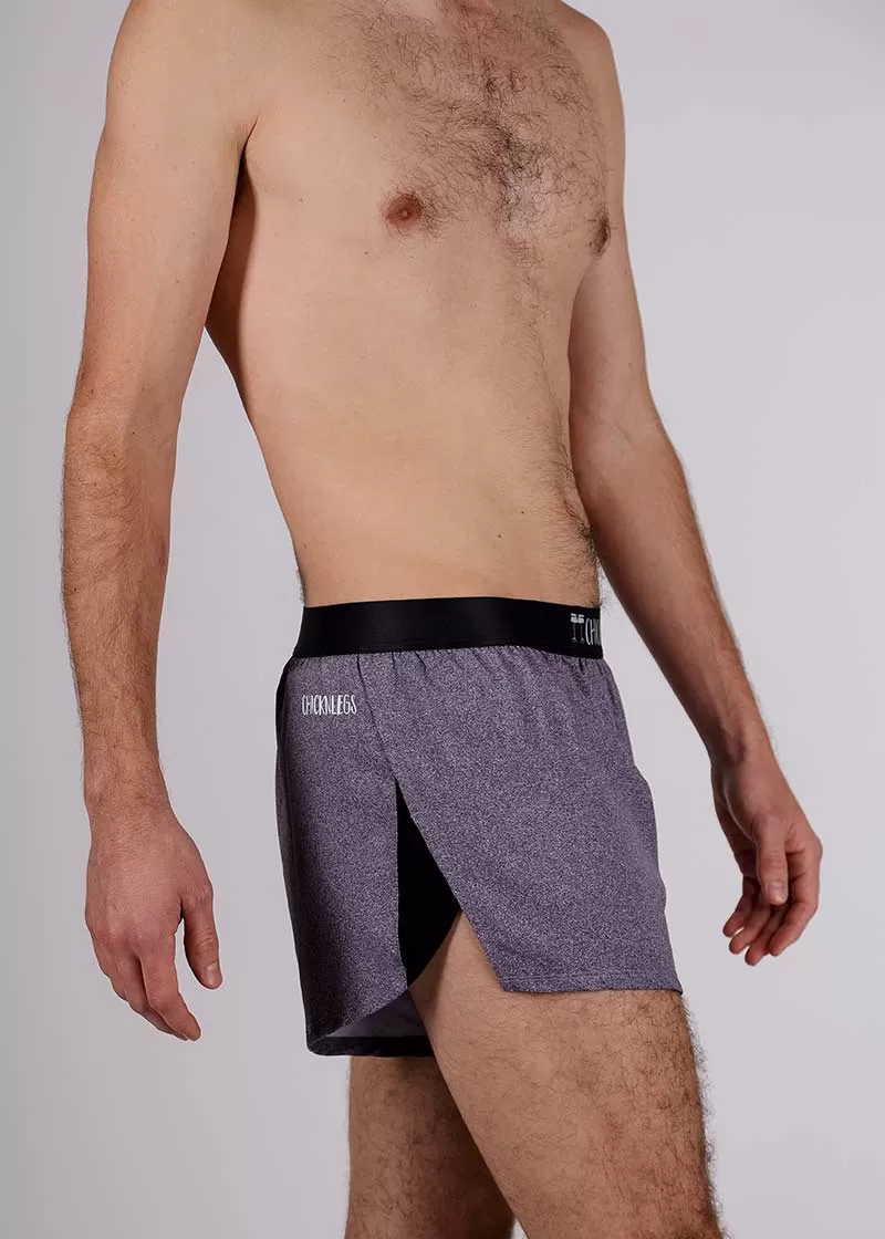 Men's Heather Grey 2" Split Shorts