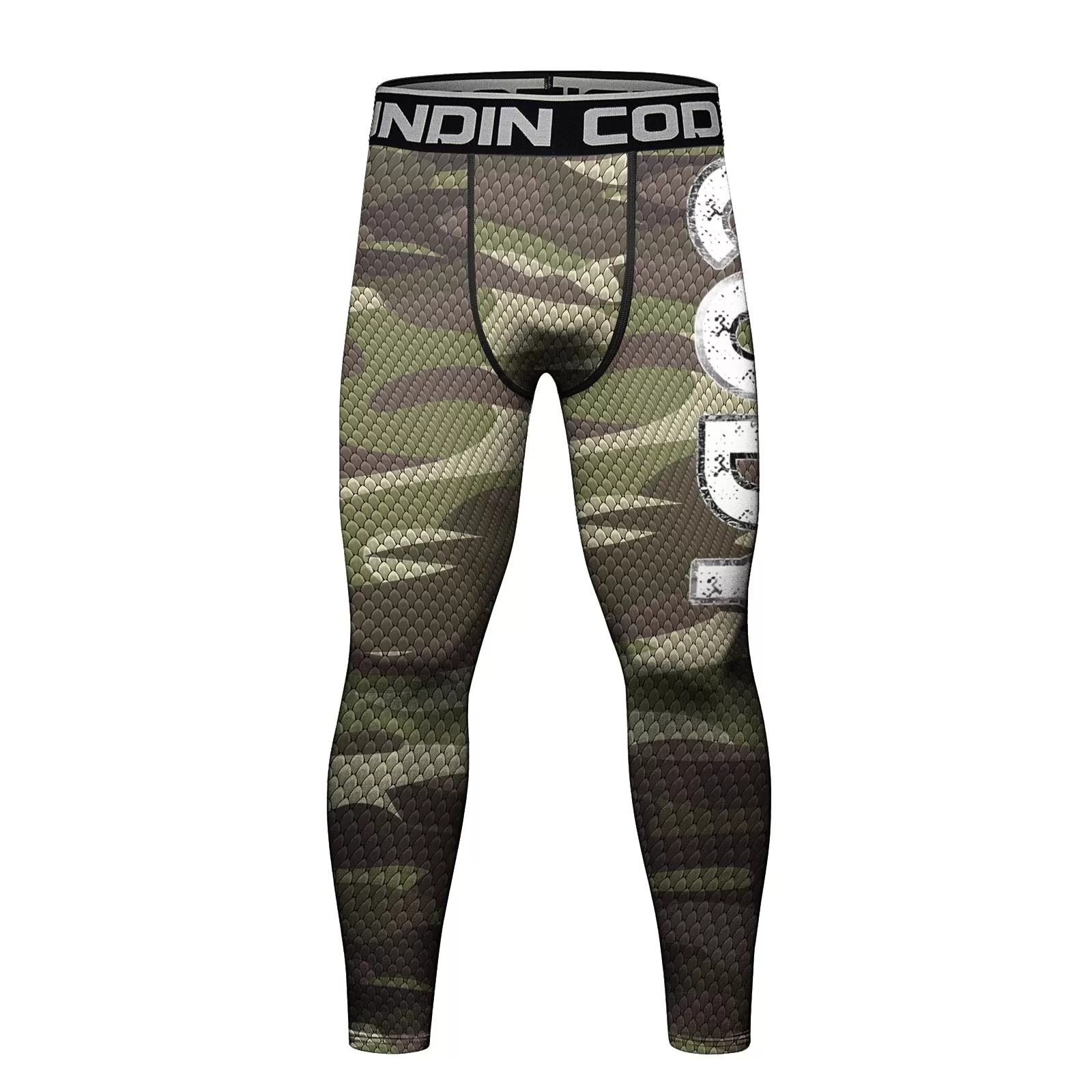 Men's Jungle Camouflage Elite Compression Leggings Spats