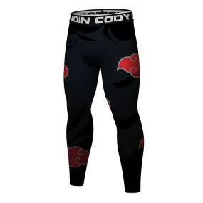 Men's Naruto 'Akatsuki' Elite Leggings Compression Spats