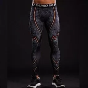 Men's The Flash "Dark" Compression Leggings Grappling Spats