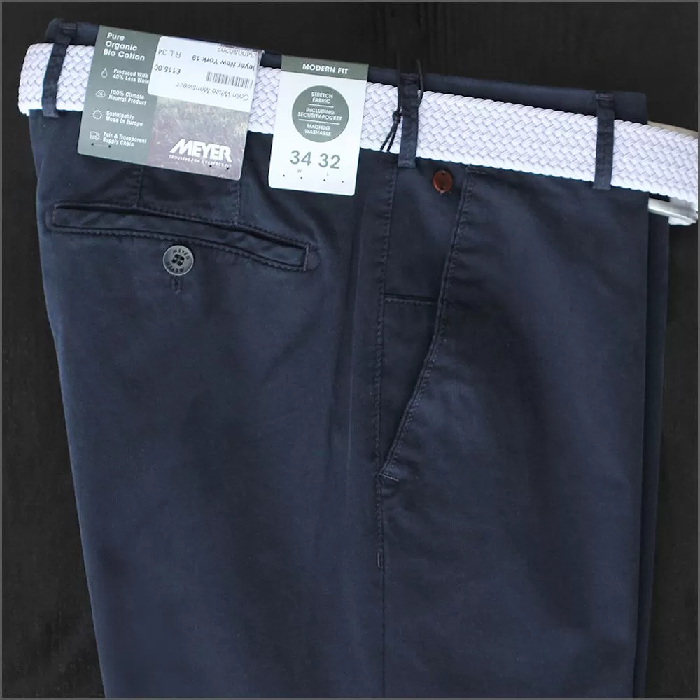 Meyer New York 5045 19 Navy Chino Size W32/30 Only*