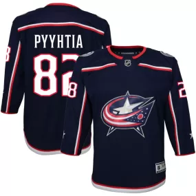 Mikael Pyyhtia Columbus Blue Jackets Youth Home Premier Jersey - Navy