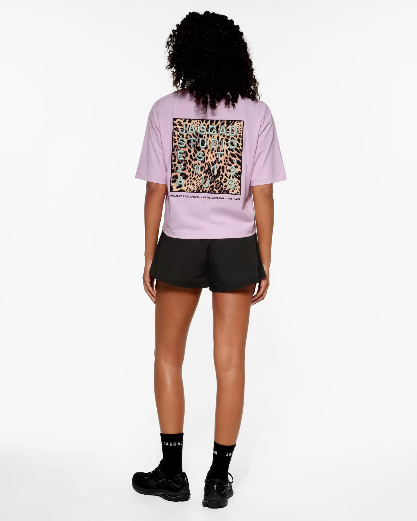 MOKENA OVERSIZED CROP TEE LAVENDER PINK