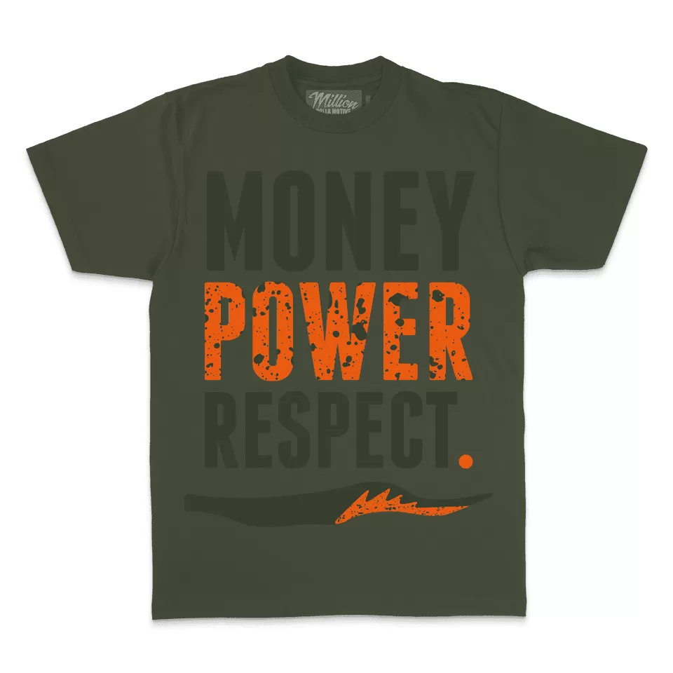 Money Power Respect - Olive T-Shirt