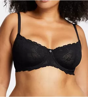 MONTELLE 9312 Flirt Demi Lace Bra in Black