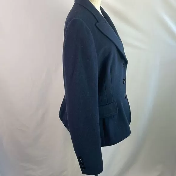 MoschinoAngoraWool Blend Navy Jacket