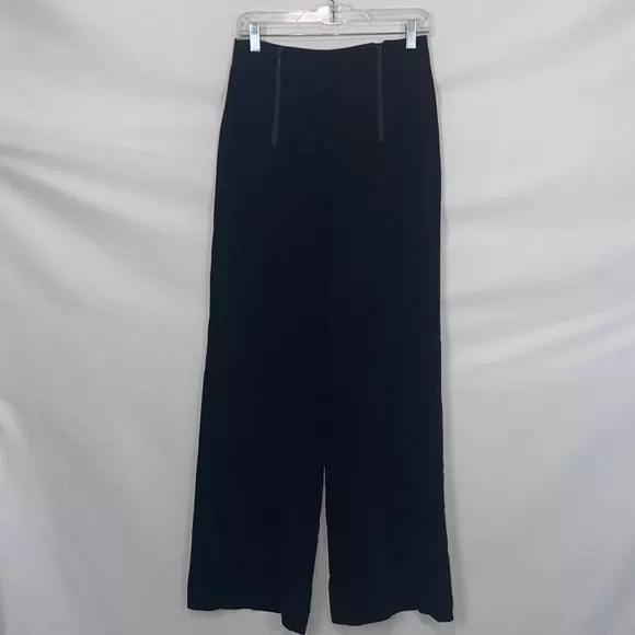 NanetteLeporeNWT Black Zip Trousers Slacks