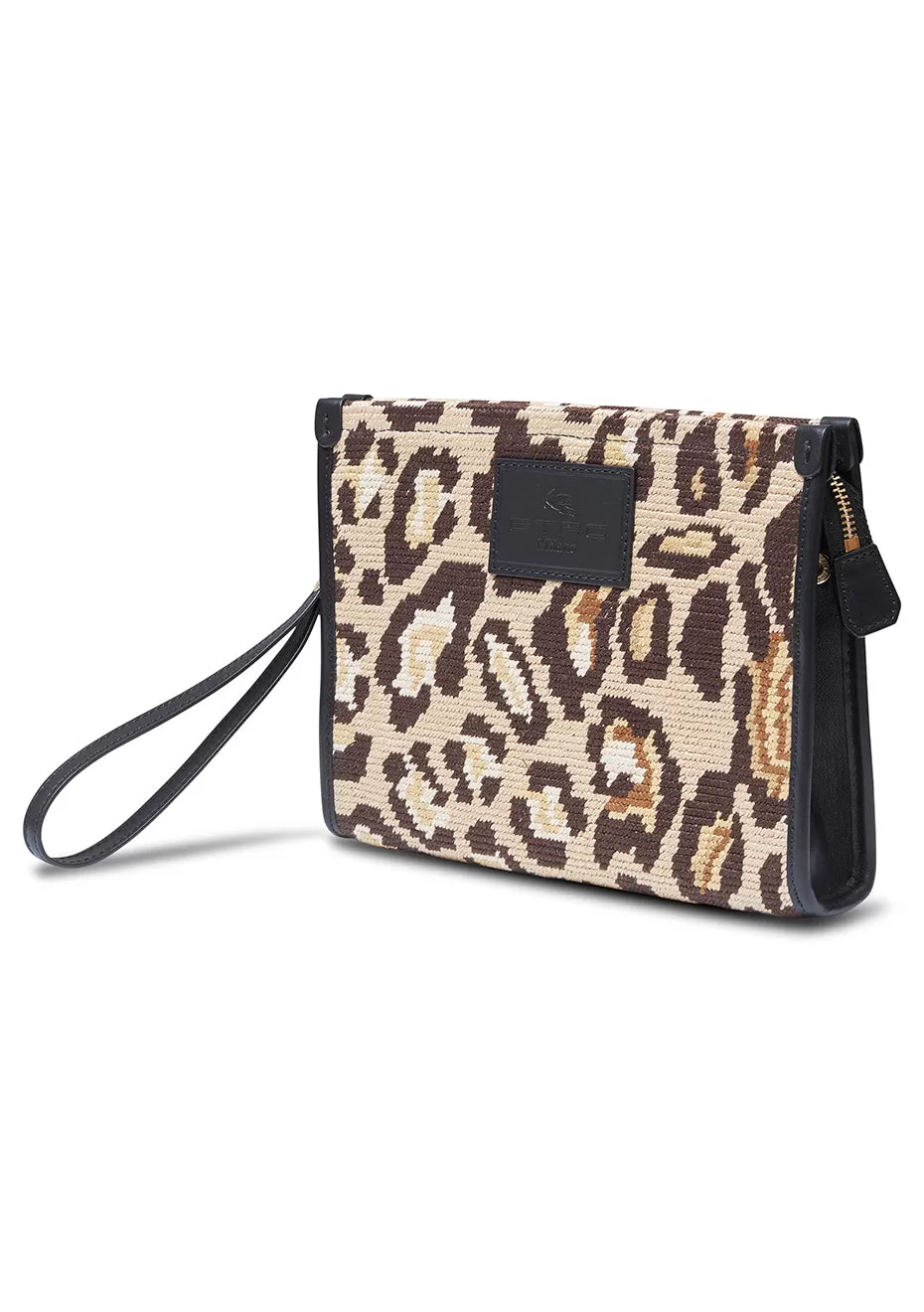 NCESSAIRE WITH ANIMALIER EMBROIDERY CLUTCH