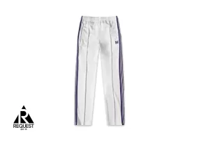 Needles Narrow Track Pant Polly Smooth “Ice White/Purple”