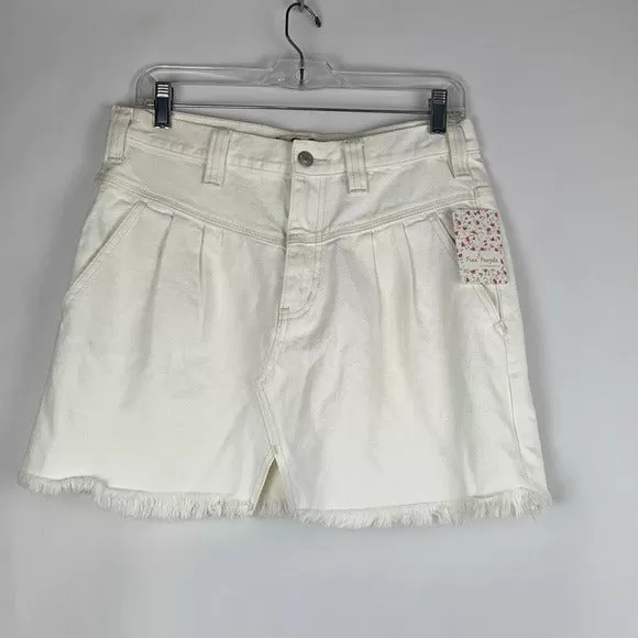 NWT Cream Denim Free People Skirt