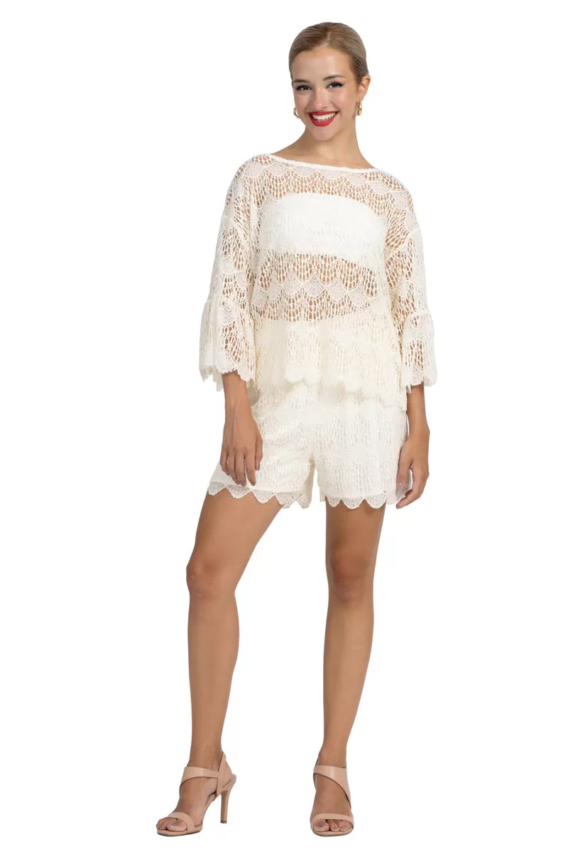 Off-White Lace Dance Shorts