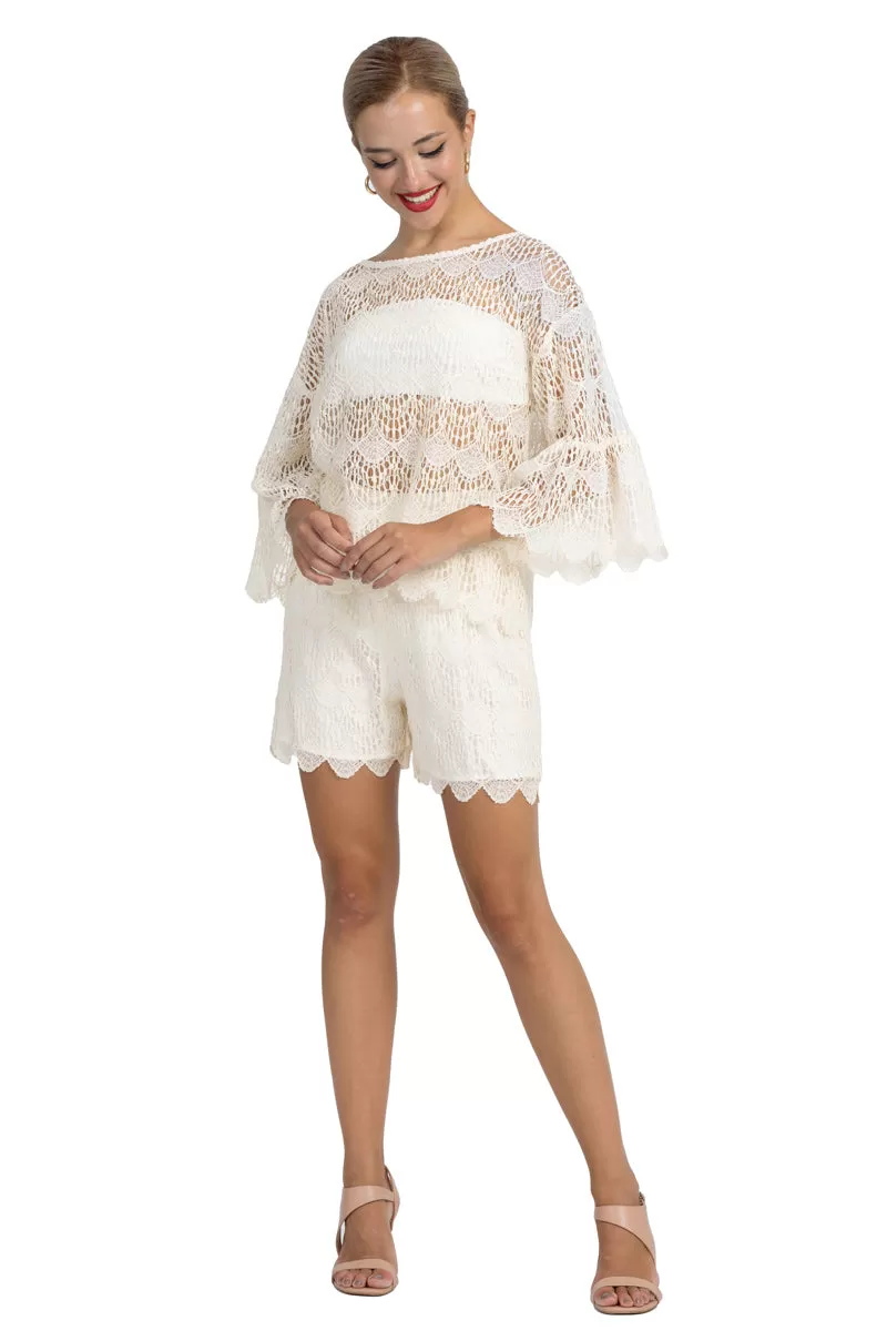 Off-White Lace Dance Shorts