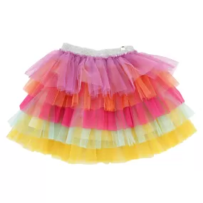 oh baby! Ombre Layered Skirt - Brightest Rainbow