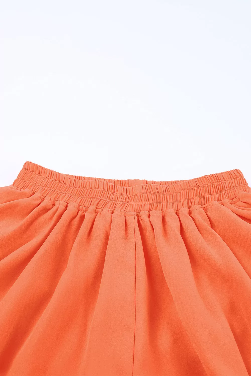 Orange Layered Sports Skirt