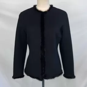 OscarDeLa Renta Black with Mink Trim Vintage Jacket