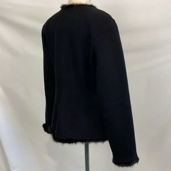 OscarDeLa Renta Black with Mink Trim Vintage Jacket