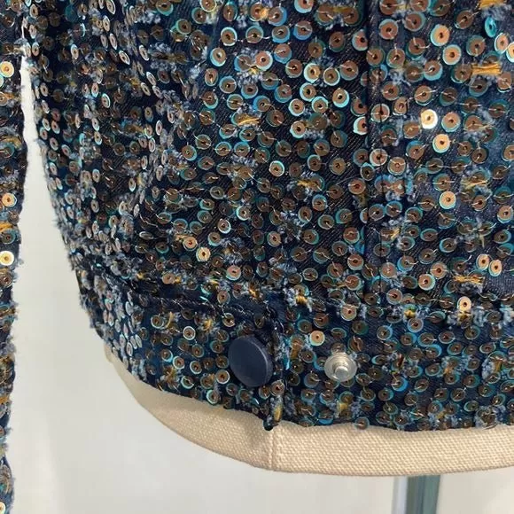 Ottod’AmeBlueSequined Jacket