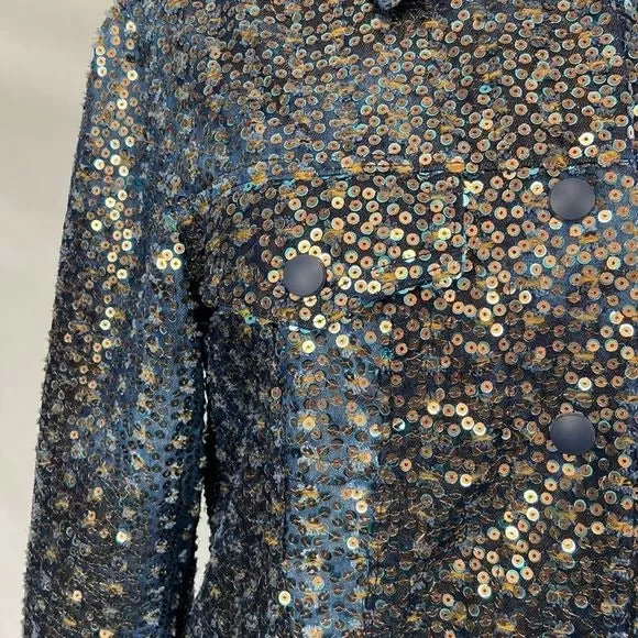 Ottod’AmeBlueSequined Jacket