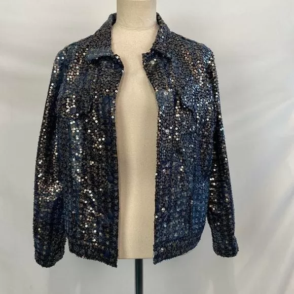 Ottod’AmeBlueSequined Jacket