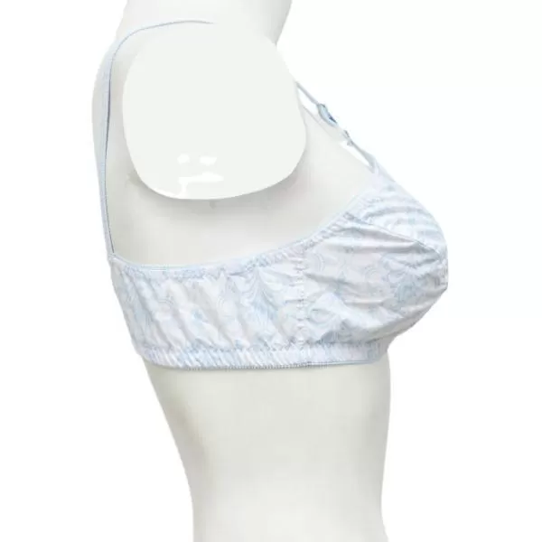 Pack Of 3 Printed Cotton Woven Fabric Bras FN104 (Non Padded, Non Wired) For Women