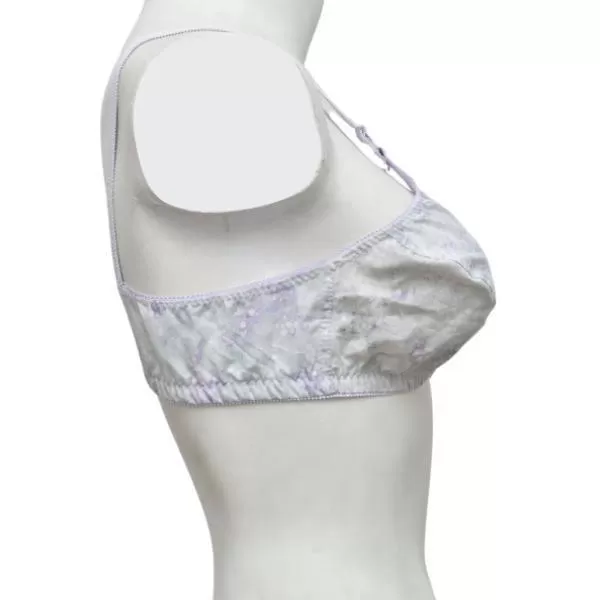 Pack Of 3 Printed Cotton Woven Fabric Bras FN105(Non Padded, Non Wired) For Women