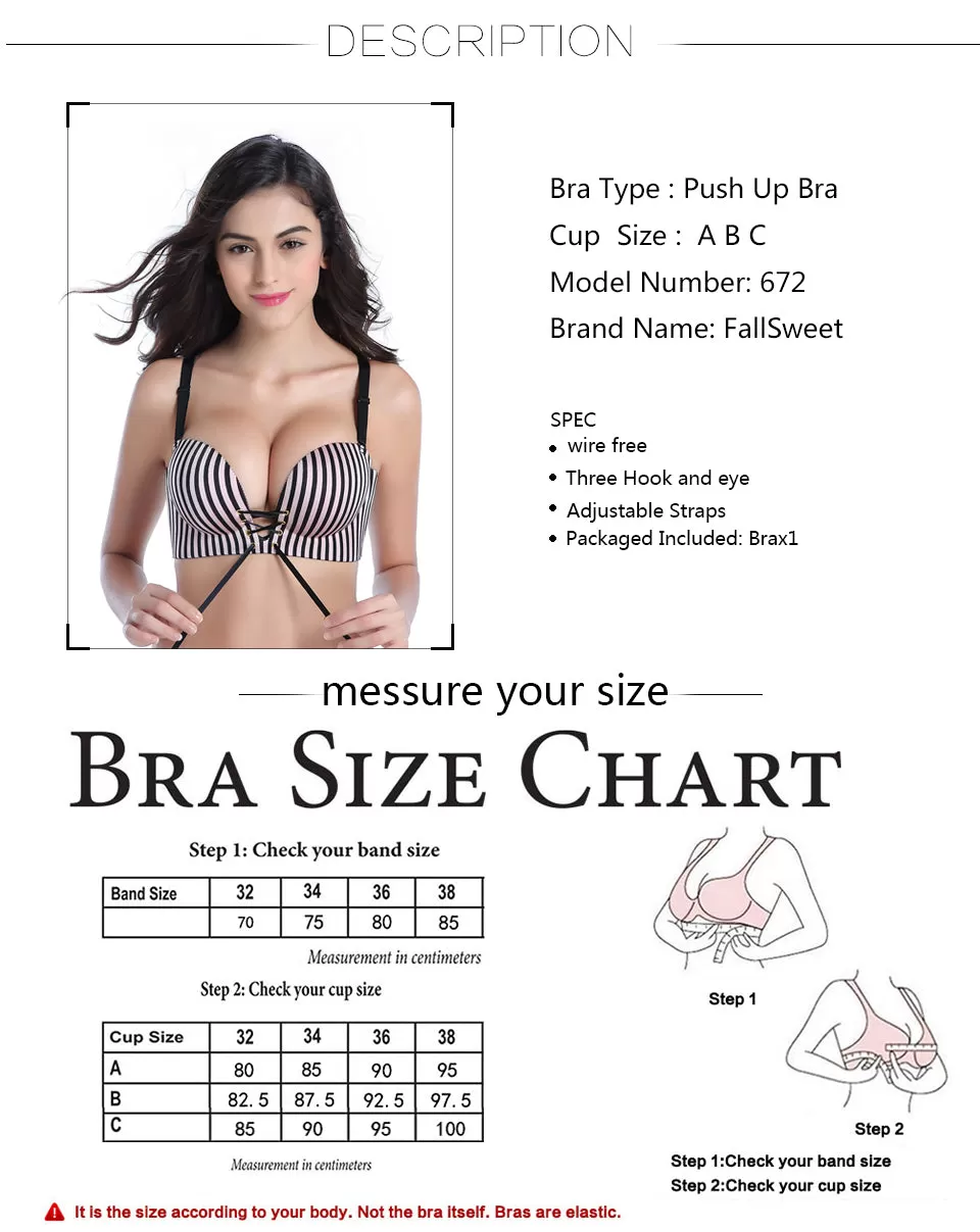 Padded Push Up Bras Add Two Cups Bra for Women