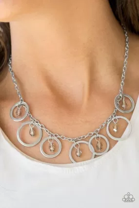 Paparazzi Accessories  - Rochester Refinement #N507 Peg - Silver Necklace