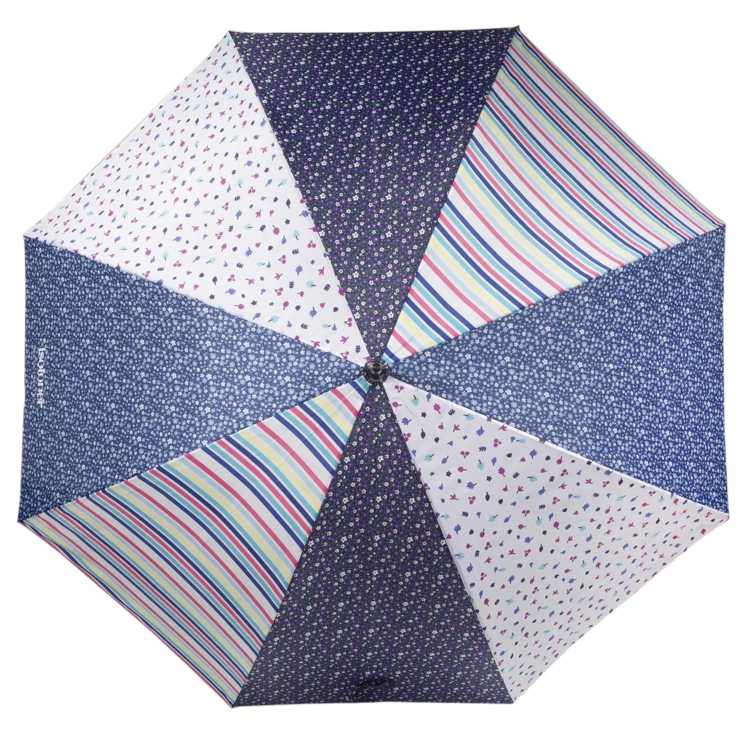 Parapluie Canne Auto Patchwork fleuri