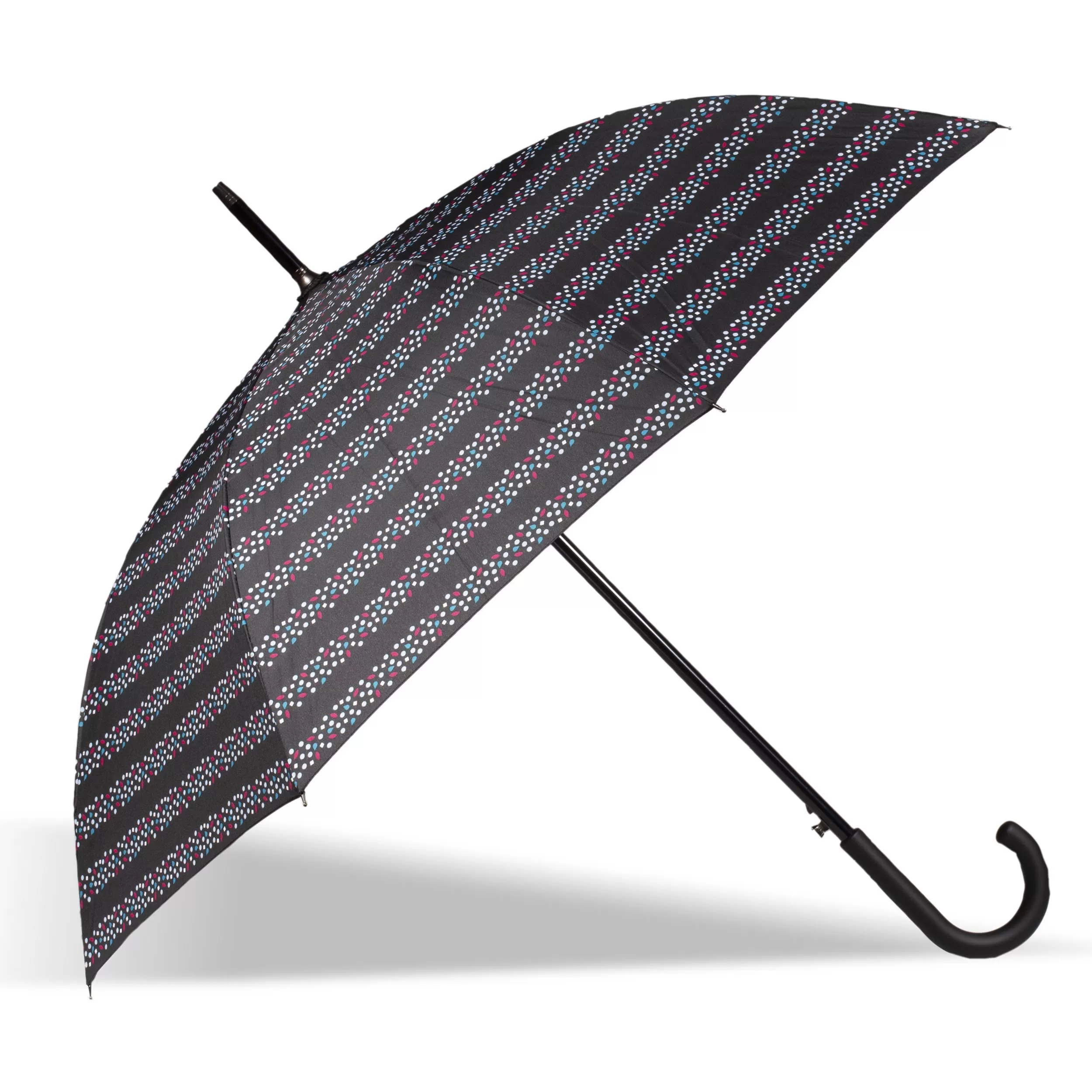 Parapluie Canne Auto Rayure Bijoux