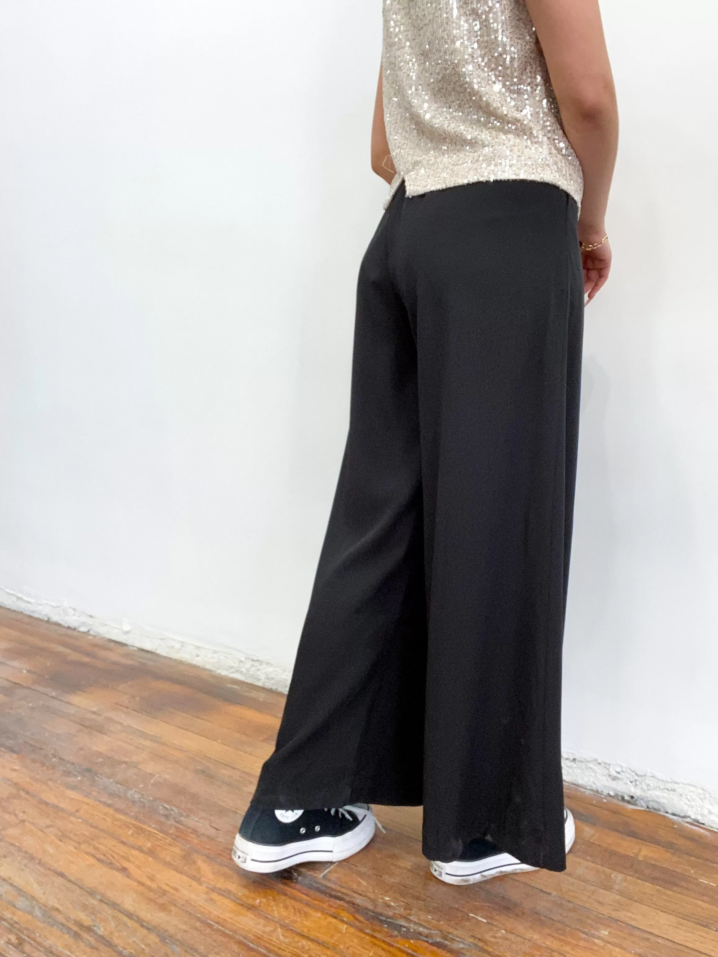 Paxton Wide Leg Pants in Black