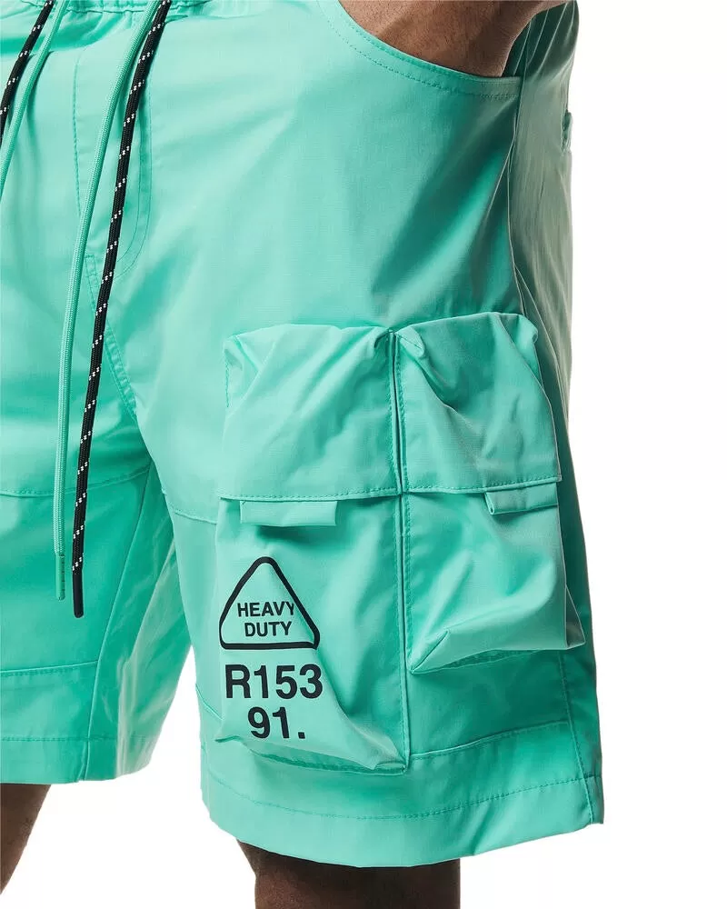 Pigmented Utility Nylon Cargo Shorts