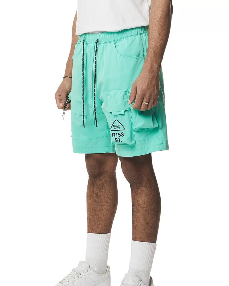 Pigmented Utility Nylon Cargo Shorts