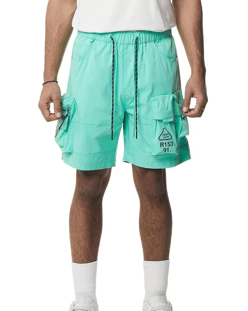 Pigmented Utility Nylon Cargo Shorts