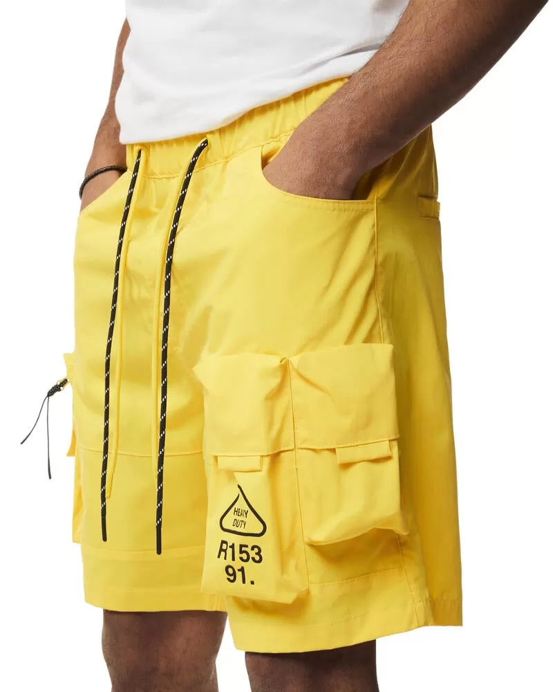 Pigmented Utility Nylon Cargo Shorts