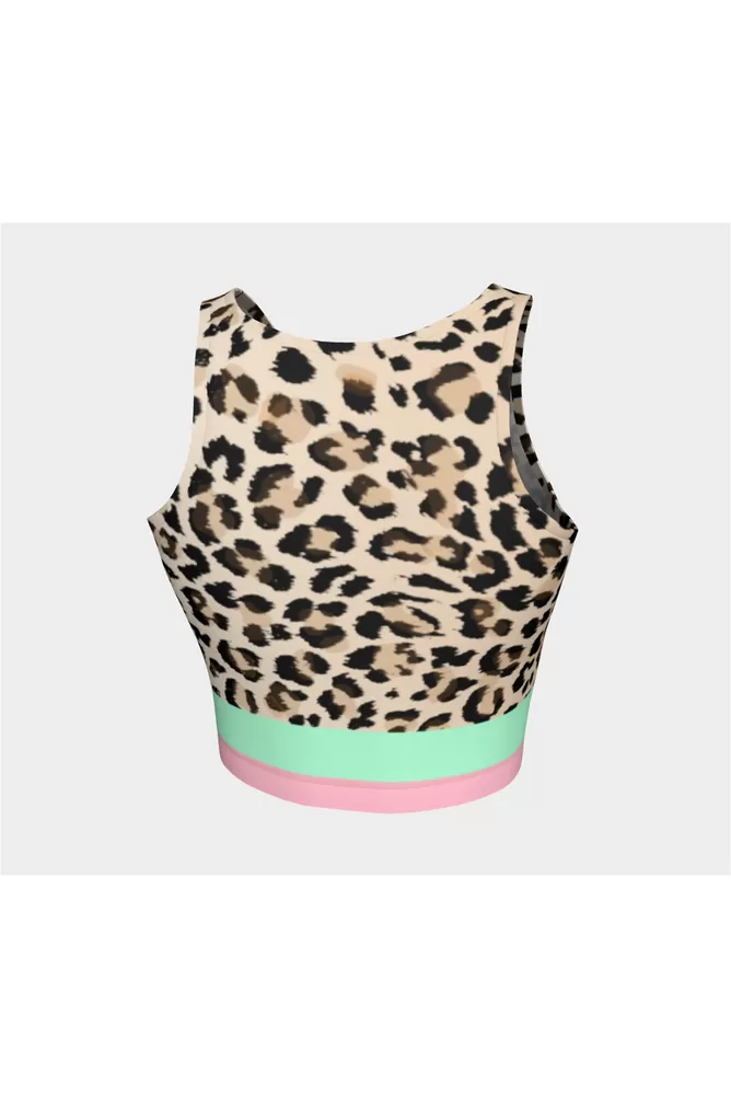 Pink Leopard Athletic Top