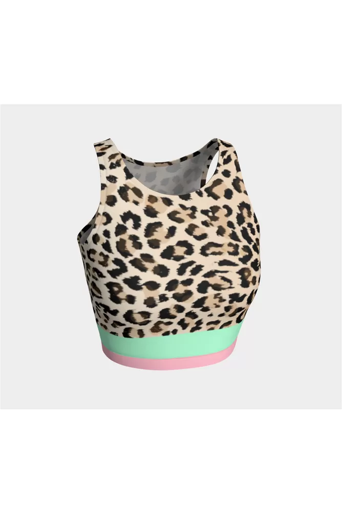 Pink Leopard Athletic Top