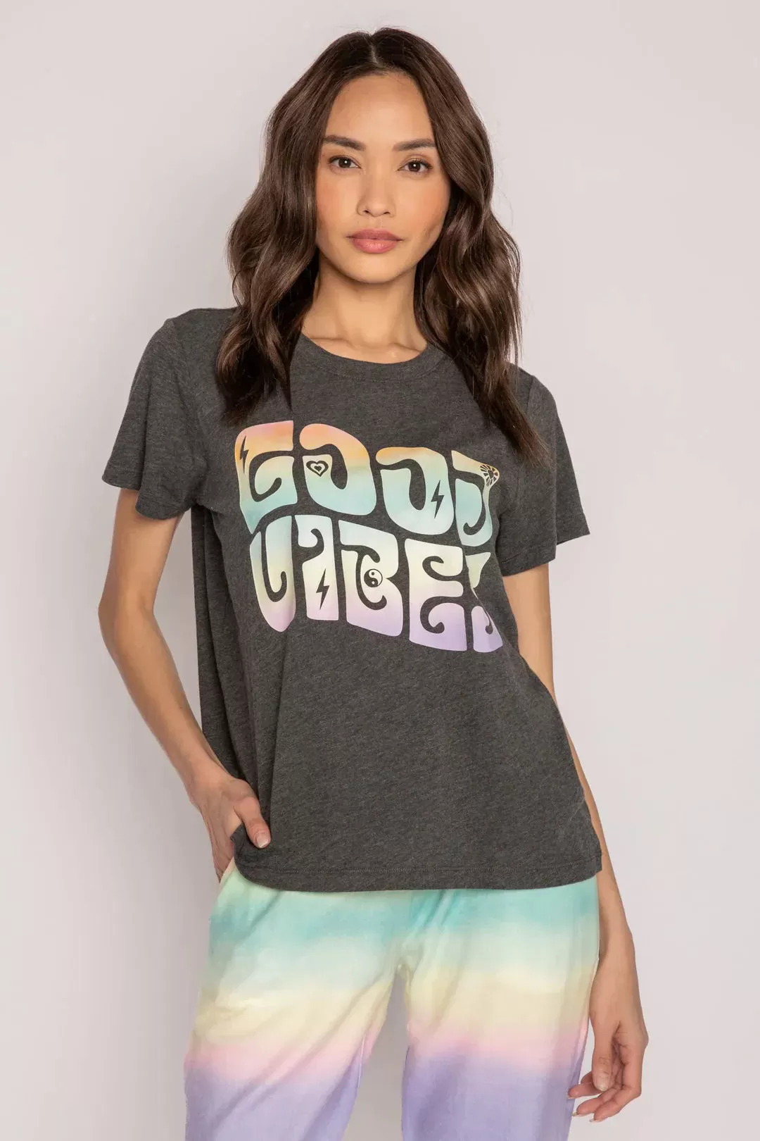 PJ Salvage Gradient Good Vibes T-Shirt