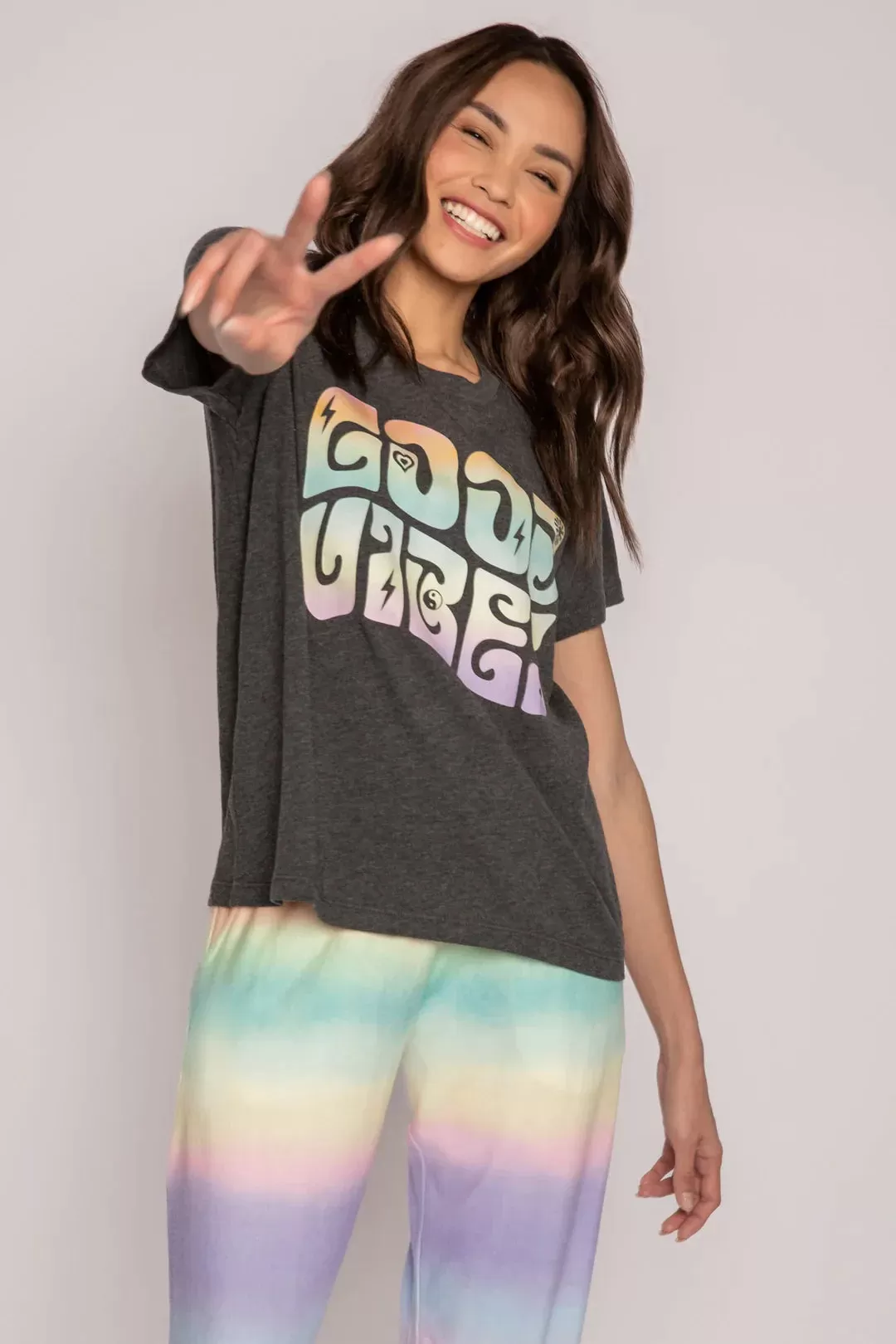 PJ Salvage Gradient Good Vibes T-Shirt