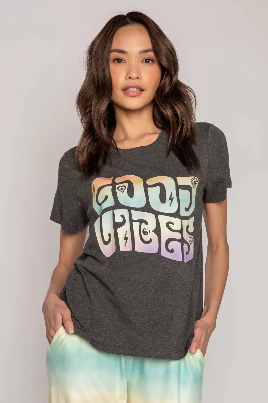 PJ Salvage Gradient Good Vibes T-Shirt